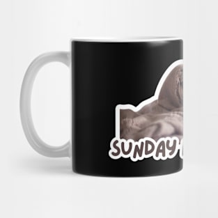 Sunday Is Lazy Day Pug Mug